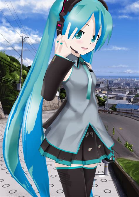 Hatsune Mikus Day Snap Shotmmd Lat Miku Model By Aki 2012 Miku On