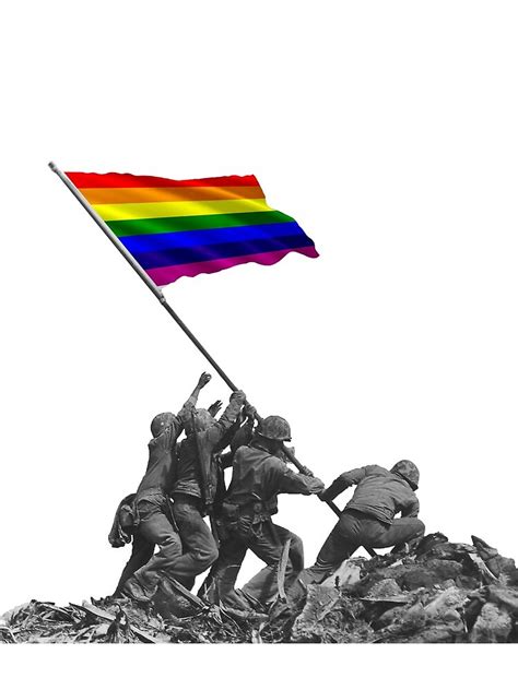 Soldiers Raising Lgbt Gay Pride Flag At Iwo Jima Mini Skirt By Tpz757