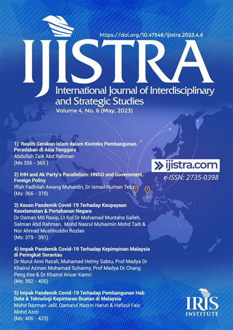 International Journal Of Interdisciplinary And Strategic Studies