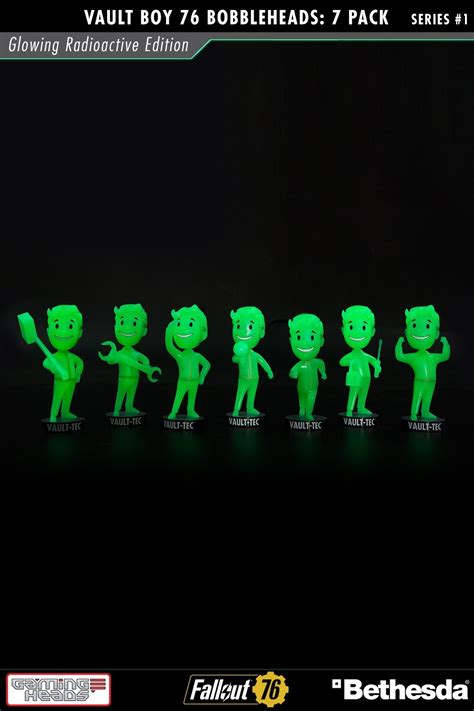 Fallout 76 Vault Boy 76 Bobbleheads Series One Glowing Radioactive