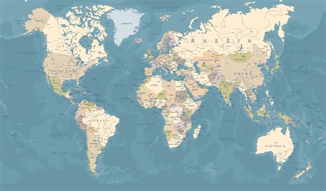 World Political Map Wallpaper