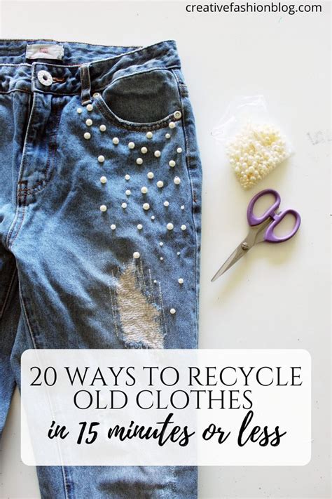 20 Ways To Recycle Old Clothes In 15 Minutes Or Less Creative Fashion