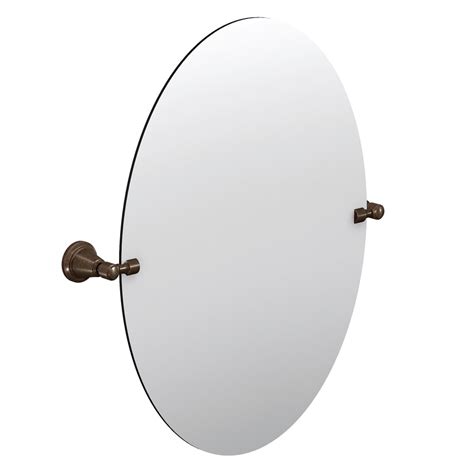 Moen Gilcrest 2387 In Oil Rubbed Bronze Oval Frameless Bathroom Mirror