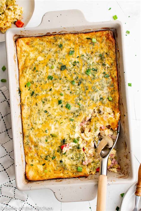 Ham Egg And Cheese Casserole Belle Of The Kitchen