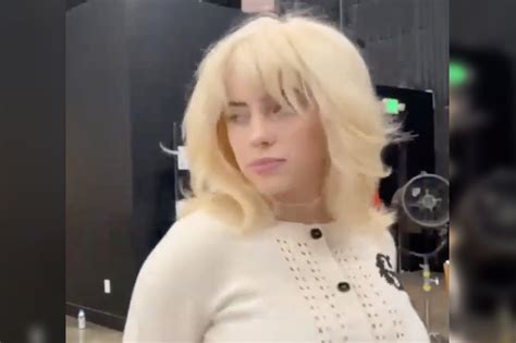 blonde billie eilish teases sexy new project fans freak out