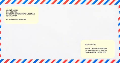 Cara Penulisan Alamat Surat Di Amplop Yang Benar - Delinewstv