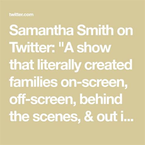 Samantha Smith On Twitter Samantha Smith Behind The Scenes Samantha