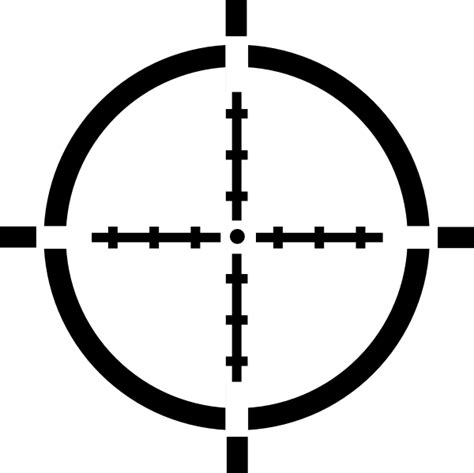 Transparent Background Crosshairs Png