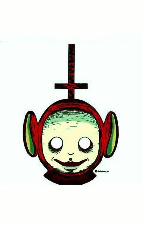 Satanic Teletubbie Teletubi Satánico Creepy Drawings Dark Art Drawings