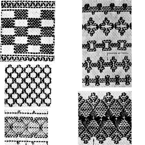 1936 Huck Towel Patterns First Series Vintage Huck Weaving Etsy