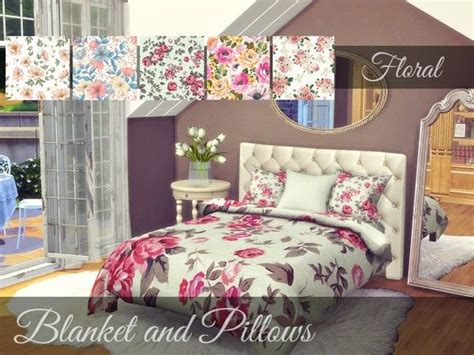 Sookys Floral Bedding Severinkas Alwine Recolor Mesh Needed Sims