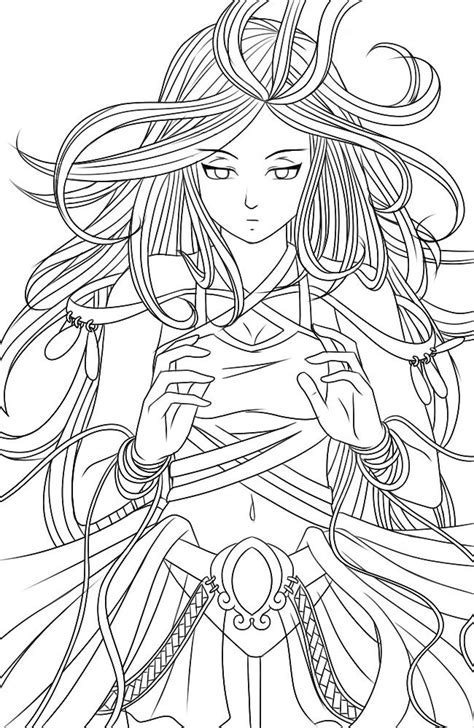 Anime Coloring Pages For Adults 144 Amazing Svg File