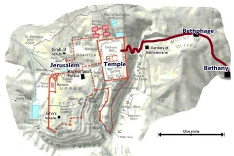 Bethany Jerusalem Map Map Of Bethany And Jerusalem Israel