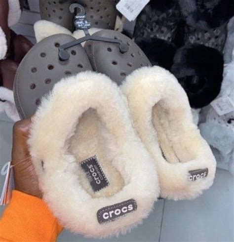 Pin By Breee On Shoes Fluffy Shoes Girly Shoes Crocs Fashion