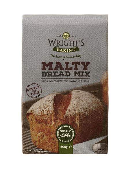 Malty Bread Mix 5 X 500g Wrights Baking Wrights Baking