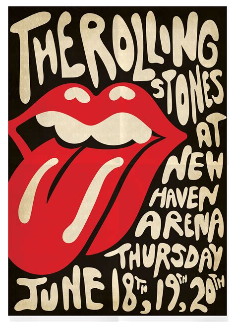 Rolling Stones Gig Flyer Digital Printable Art Etsy Australia