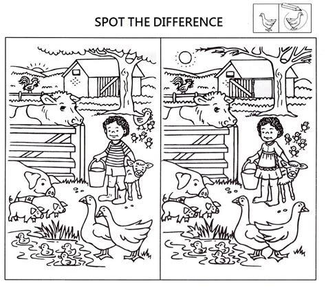 Spot The Differences Pre K Activities Kindergarten Worksheets