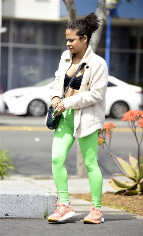 Christina Milian Seen After A Workout In Los Angeles Gotceleb