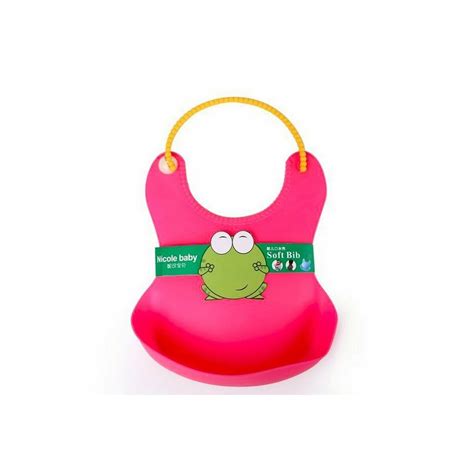 Babero De Silicona Animal Baby Bib Eco