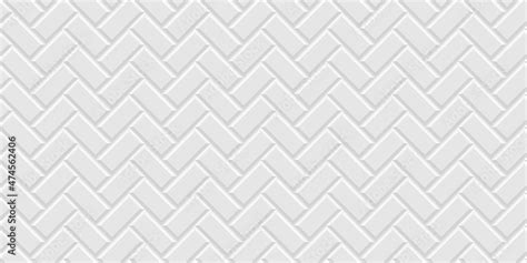 Metro Tiles With Herringbone Patter Subway Diagonal Seamless Texture Ceramic Brick Wall Stock