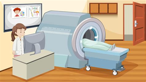 Mri Scan At Hospital 303746 Vector Art At Vecteezy