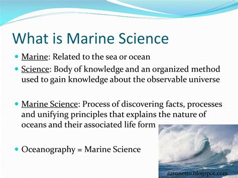 Ppt Introduction To Marine Science Powerpoint Presentation Free