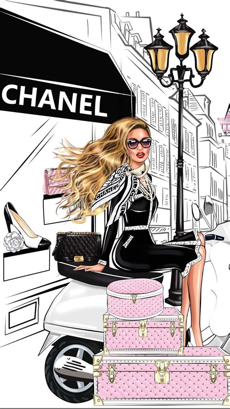 Pin By Tanuse On Wallpapers Chanel Art Fashion Wall Art Chanel Art