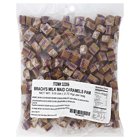 Brachs Milk Maid Caramels 5 Pound Bulk Candy Bag