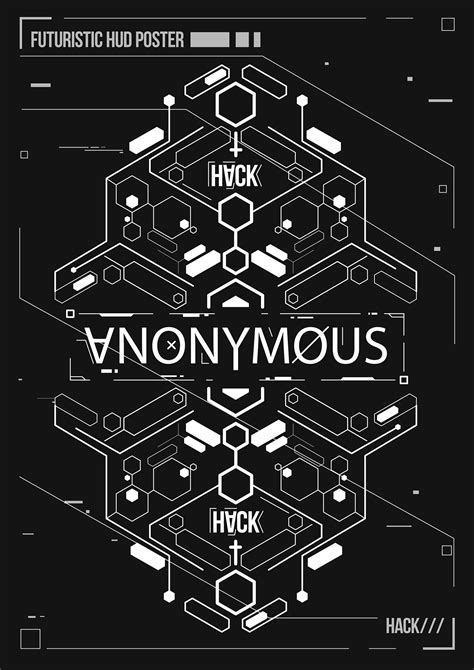 Futuristic Posters With Hud Graphic Elements Behance