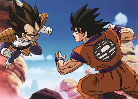 Goku Vs Vegeta Saiyan Saga Digital Painting Anime Dragon Ball Super