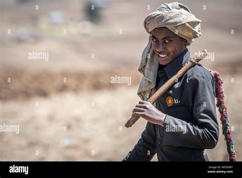 Portrait Of An Ethiopian Farmer Debre Berhan Ethiopia Stock Photo Alamy