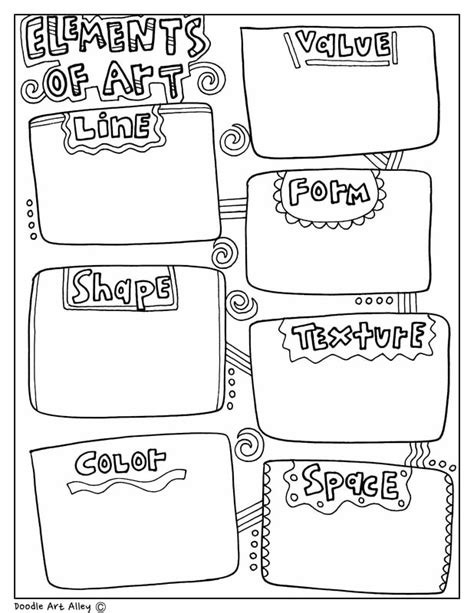 Elements Of Art Classroom Doodles