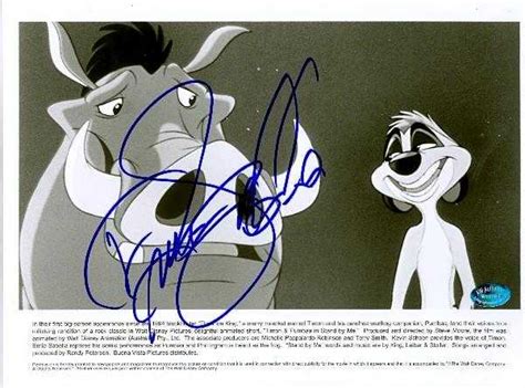 Lion King Autographed 8x10 Photo By Ernie Sabella Pumba