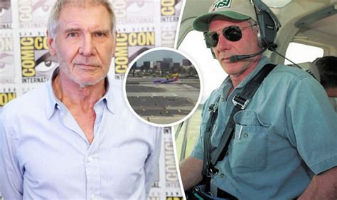harrison ford plane scare watch terrifying moment actor almost crashes into jet celebrity