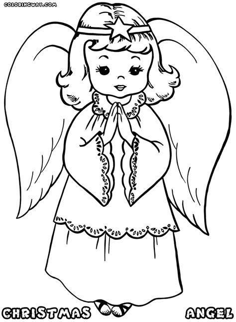 See more ideas about angel coloring pages, angel, coloring pages. Christmas Angel coloring pages | Coloring pages to download and print