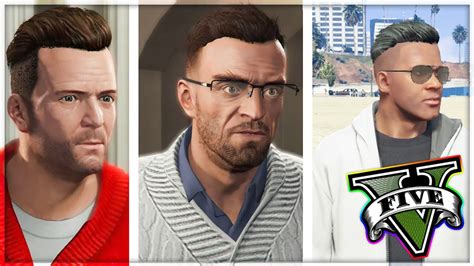 Cool New Hairstyle For Michael Trevor And Franklin Gta 5 Mods Youtube
