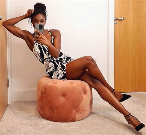 Sprint Champ Dina Asher Smith Poses In A Dress And High Heels And Takes