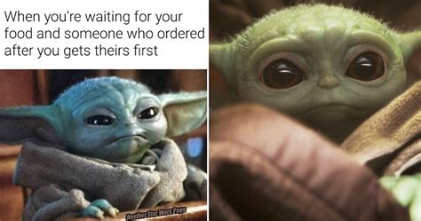 That yoda is definitely the kind of jedi that would make a pun or two, and seeing as we meet him pretty soon after the scenes on hoth, this pun might as well have been lifted from an early draft of the script. 10 Adorable Baby Yoda Memes About Food We Can All Relate To