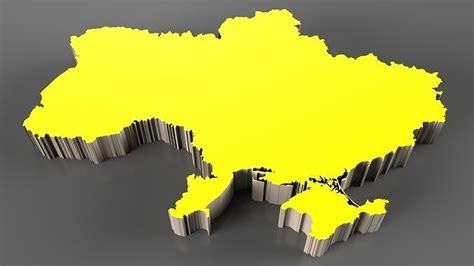 Ukraine 3d Map 3d Model Cgtrader