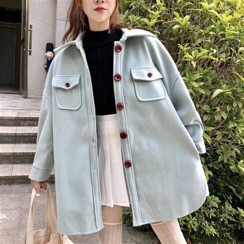 Woherb 2019 Abrigo De Invierno Para Mujer Vintage Coreano Chaqueta De