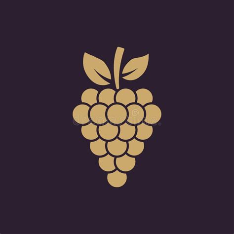 The Grapes Icon Grape Grapes Wine Symbol Ui Web Logo Sign Flat
