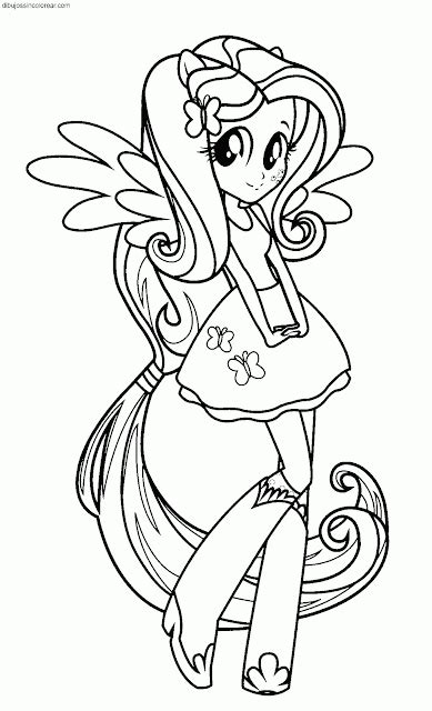 Dibujos Sin Colorear Dibujos De Personajes De Equestria Girls My