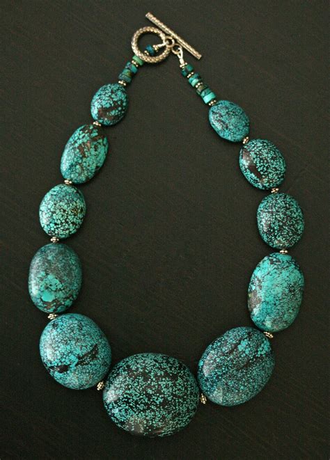 Turquoise Necklace Ready To Ship Chunky Turquoise Necklace Natural
