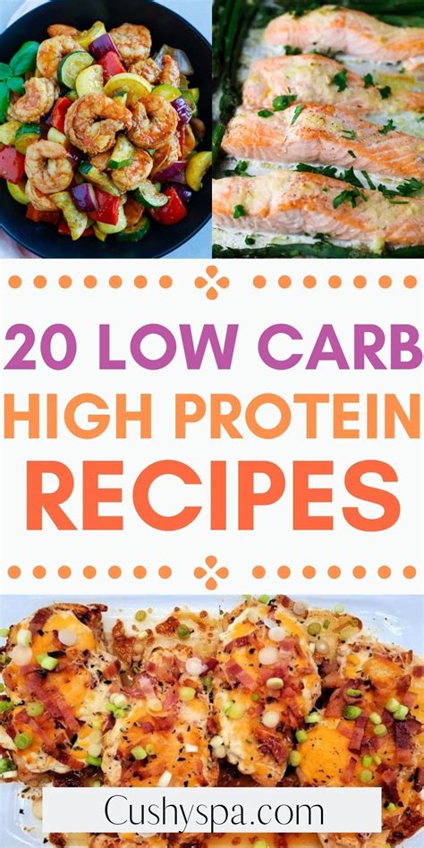 20 Low Carb High Protein Meals High Protein Low Carb Recipes High