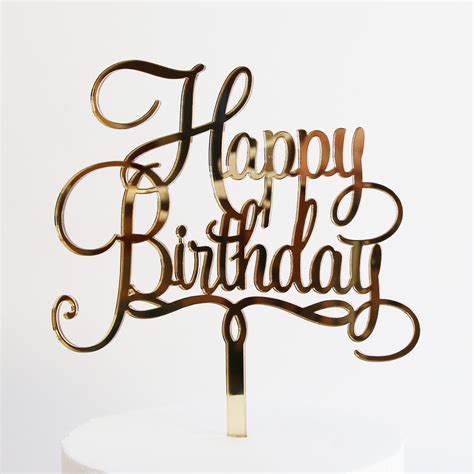 Happy Birthday Cake Topper Printable