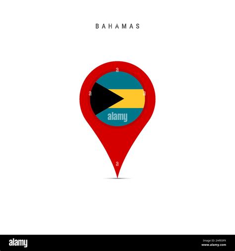 Teardrop Map Marker With Flag Of Bahamas Bahamian Flag Inserted In The
