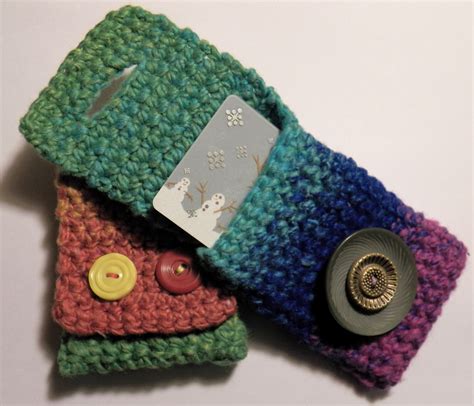 Don T Eat The Paste Crocheted Gift Card Holders Pattern