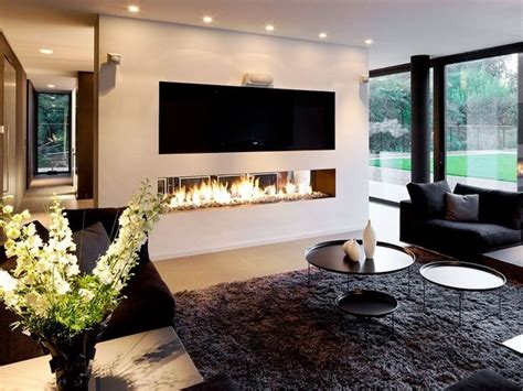 Chic Linear Fireplace Ideas Modern Fireplaces With Great Visual Appeal