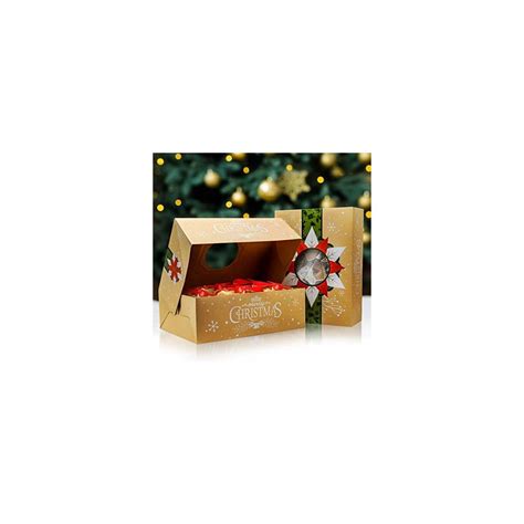 Our wholesale window boxes give the best worth to your price paid as they are magnificent in quality and artistic in appearance. Christmas Cookie Boxes With Window Bulk 12 Pack Kraft ...