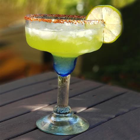 Blue Margarita Glasses Hand Blown In Mexico Set Of 6 Fiesta Azul Novica